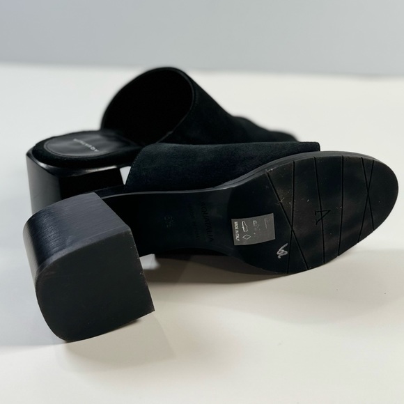 Aquatalia Kayla Mule Slide Black Suede Size 6.5M - Picture 6 of 7